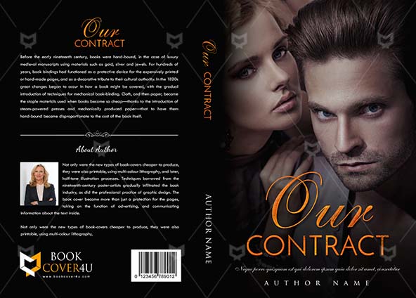 Romance-book-cover-design-Our Contract-front