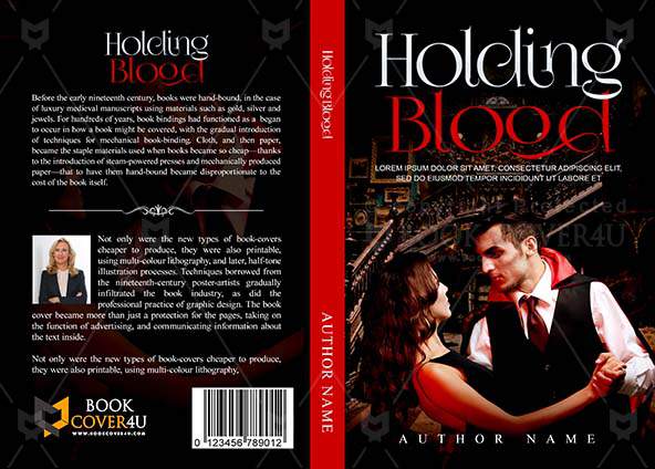 Romance-book-cover-design-Holding Blood-front