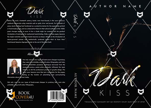 Romance-book-cover-design-Dark Kiss-front