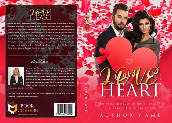 Romance-book-cover-design-Love Heart-front