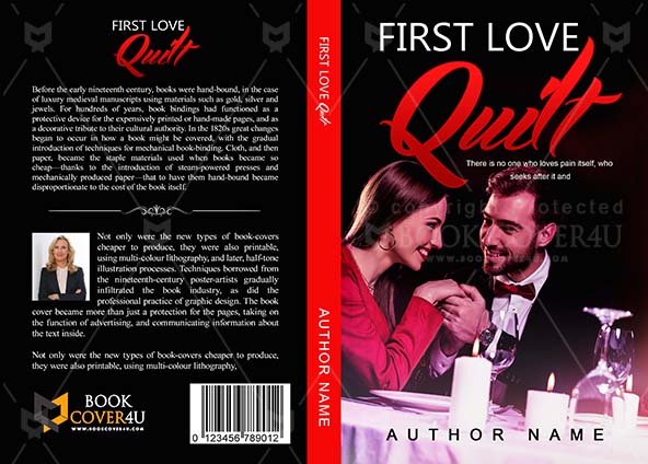 Romance-book-cover-design-First Love Quilt-front