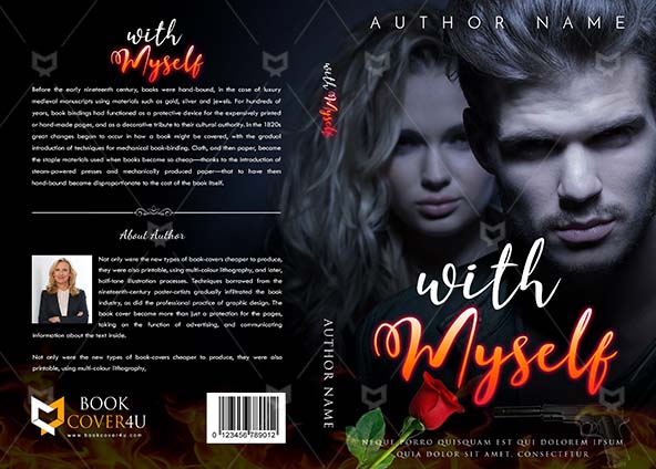 Romance-book-cover-design-With Myself-front