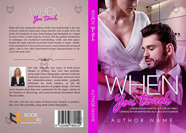 Romance-book-cover-design-When You Touch-front