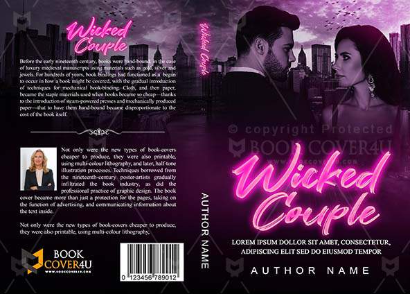 Romance-book-cover-design-Wicked Couple-front