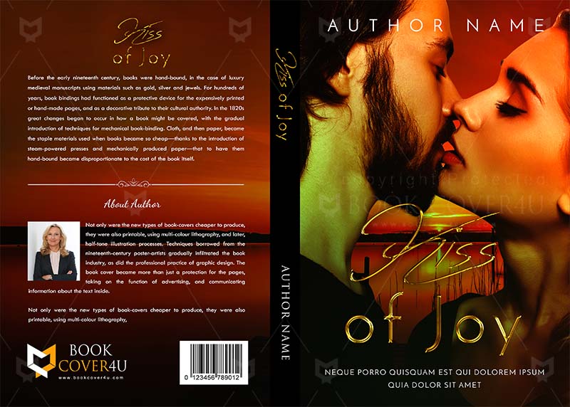 Couple Kissing In The Rain Romance Premade Book Cover – Bella