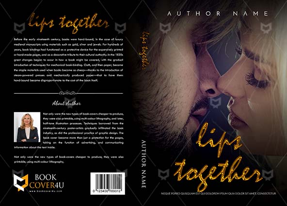 Romance-book-cover-design-Lips Together-front