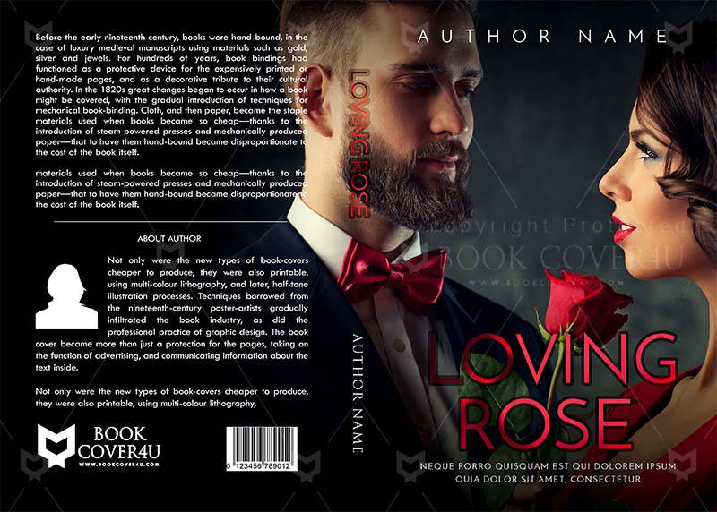 Romance-book-cover-design-Loving Rose-front
