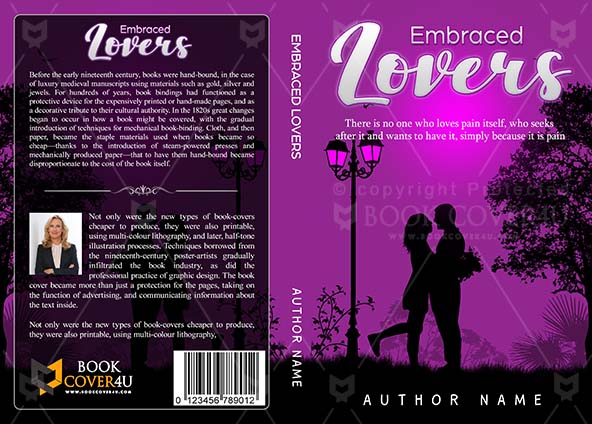 Romance-book-cover-design-Embraced Lovers-front