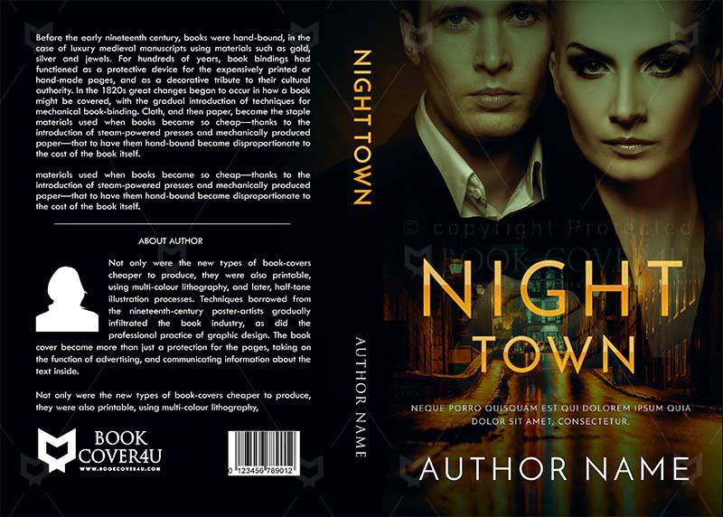Romance-book-cover-design-Night Town-front