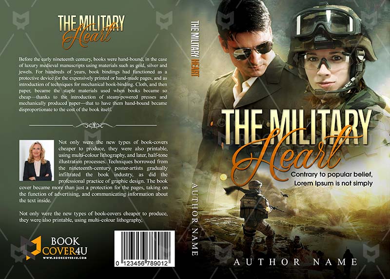 Romance-book-cover-design-The Military Heart-front