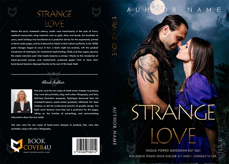 Romance-book-cover-design-Strange Love-front
