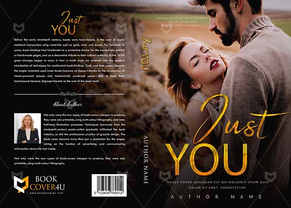 Romance-book-cover-design-Just You-front