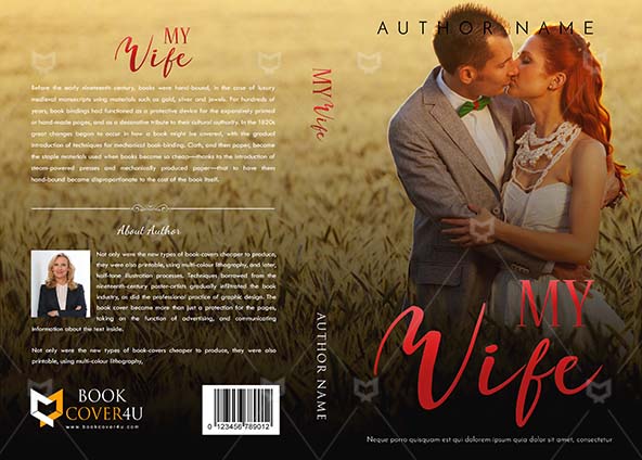Romance-book-cover-design-My Wife-front