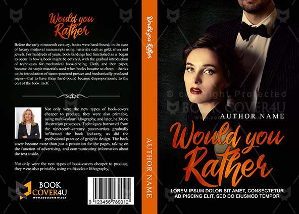 Romance Book cover Design - Would You Rather