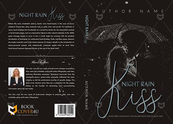 Romance-book-cover-design-Night Rain Kiss-front