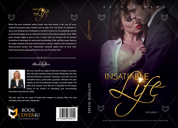 Romance-book-cover-design-Insatiable Life-front