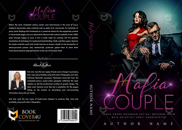 Romance-book-cover-design-Mafia Couple-front