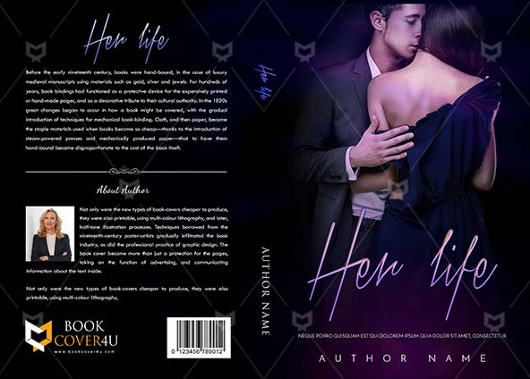 Romance-book-cover-design-Her Life-front