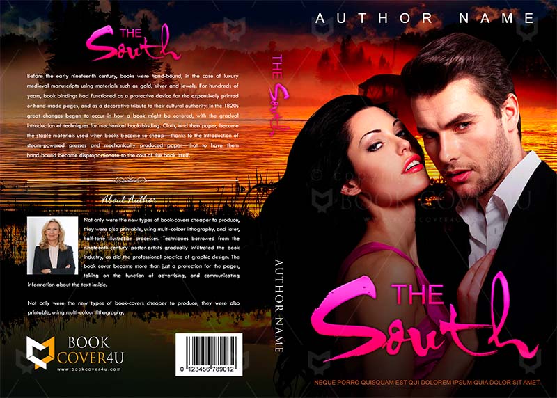 Romance-book-cover-design-The South-front