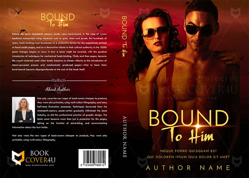 Romance-book-cover-design-Bound to Him-front