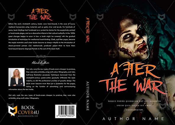 Horror-book-cover-design-After the War-front