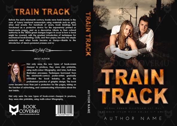 Romance-book-cover-design-Train track-front