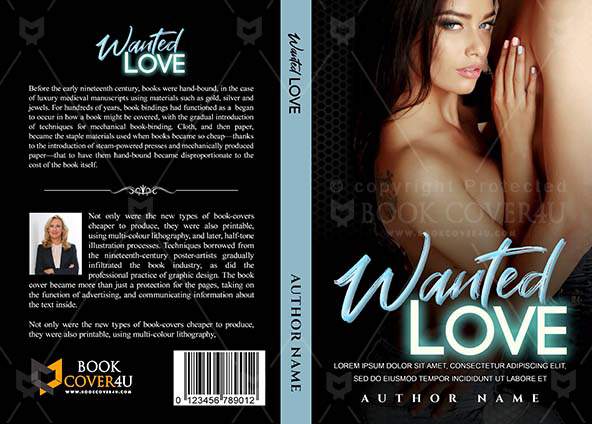 Romance-book-cover-design-Wanted Love-front