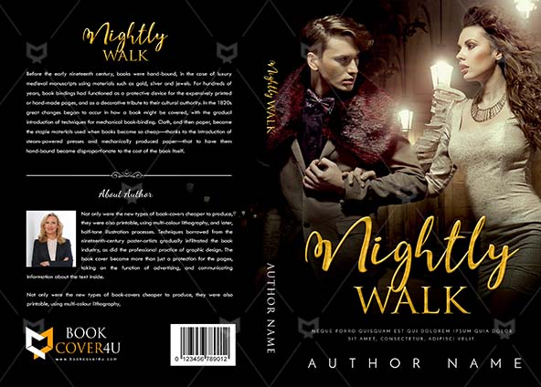 Romance-book-cover-design-Nightly Walk-front
