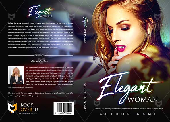 Romance-book-cover-design-Elegant Woman-front