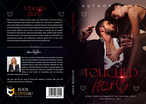 Romance-book-cover-design-Touched Heart-front