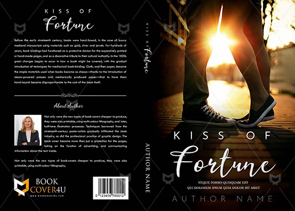 Romance-book-cover-design-Kiss Of Fortune-front