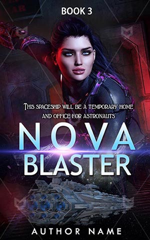 SCI-FI-book-cover-design-Nova Blaster-back
