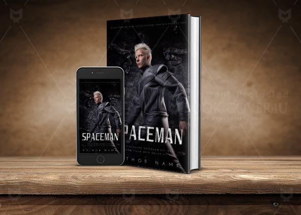 SCI-FI-book-cover-design-SpaceMan-back