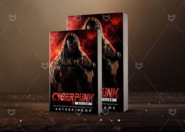 Thrillers-book-cover-design-Cyberpunk Killer-back