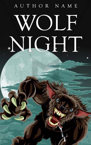 Thrillers-book-cover-wolf-man-moon-night