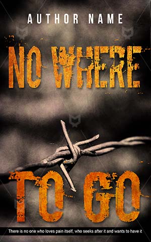 Thrillers-book-cover-Barb-wire-No-where-Thriller-covers-Wire-Fragment-Metal-Sign-Freedom-Danger-Steel-Sharp-Barbed-Trapped