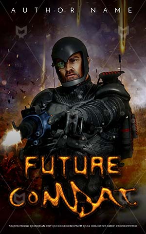 Thrillers-book-cover-Futuristic-Soldier-In-War-Robot-Book-Cover-Covers-Alien-For-Kids