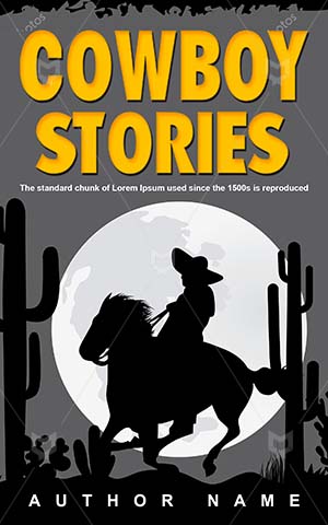 Thrillers-book-cover-Man-Desert-Horse-Cowboy-covers-Vector-Travel-Western-Outdoor-Thriller-Retro-Sunrise-Sunset-Hat