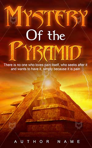 Thrillers-book-cover-Mystery-Pyramid-Thriller-Sky-design-Golden-Temple-Ruins-Scary-temple-Glowing-Wonder
