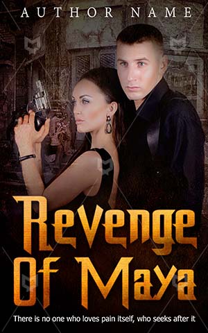 Thrillers-book-cover-Revenge--Couple--Maya--Thriller-book-cover-design--Action--Danger--Man--Dangerous--Love--Romance--Tender-love-cover--Stand--Together--Pair