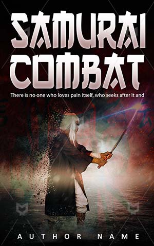 Thrillers-book-cover-Samurai-Worrier-Combat-Young-samurai-Fighter-Martial-art-Rain-Man-Fantasy-Magic-design-Sword-Powerful