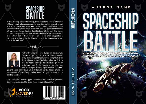 Thrillers-book-cover-design-Spaceship Battle-front