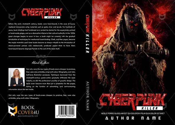 Thrillers-book-cover-design-Cyberpunk Killer-front
