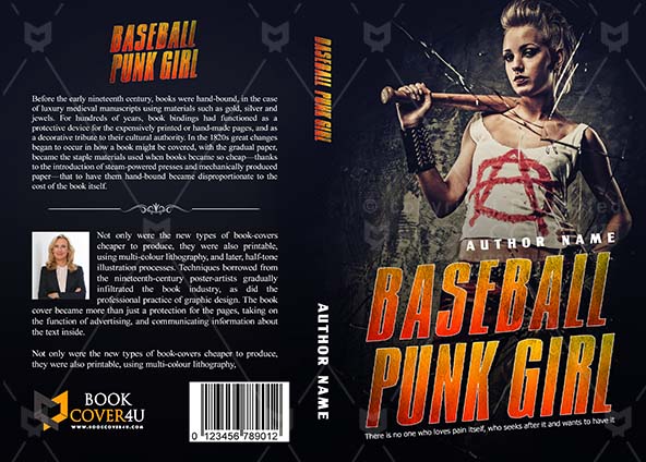 Thrillers-book-cover-design-Baseball Punk Girl-front