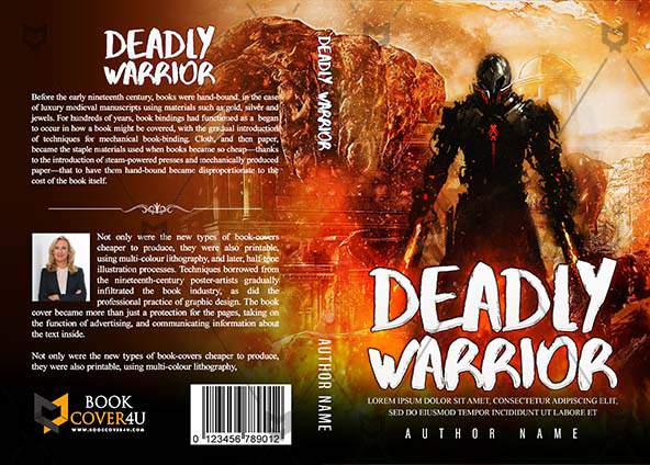 Thrillers-book-cover-design-Deadly Warrior-front