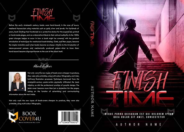 Thrillers-book-cover-design-Finish Time-front
